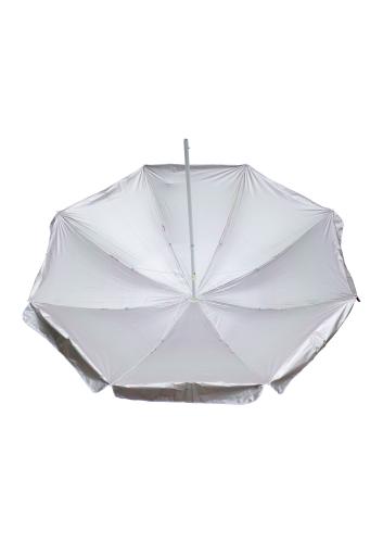 Зонт пляжный фольгированный с наклоном (4 расцветок) 150 см 12 шт/упак М44457 - фото 6